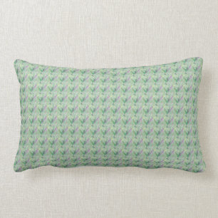 Sage Green met lavender Small Print Lumbar Pillow Kussen