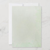 Sage Green met Perzik Rozen Save The Date (Achterkant)