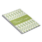 Sage Green met wit Notitieboek (Rechterzijde)