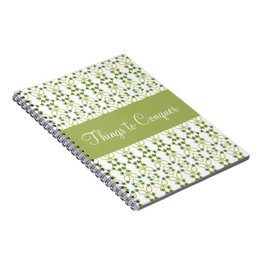 Sage Green met wit Notitieboek (Rechterzijde)