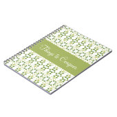 Sage Green met wit Notitieboek (Linkerzijde)