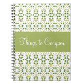 Sage Green met wit Notitieboek (Voorkant)