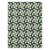 Sage Green Mid Century Modern Patroon Tafelkleed (Voorkant)