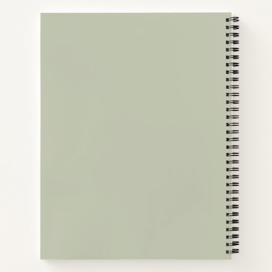 Sage Green Mindful Productivity Notitieboek (Achterkant)