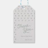 Sage Green Minimal Boho Baby shower Cadeaulabel (Voorkant)