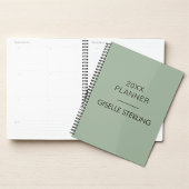 Sage Green Minimal Professional Modern Business Planner