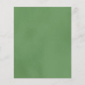 Sage Green Minimalist Baby shower Advice Kaart (Achterkant)