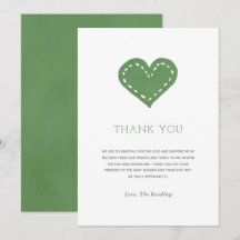 Sage Green Minimalist Baby shower Hartelijk dank