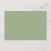 Sage Green Minimalist Books Request Kaart (Achterkant)