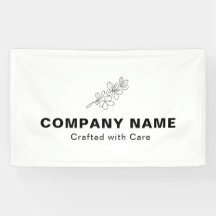 Sage Green Minimalist Botanical Business Banner