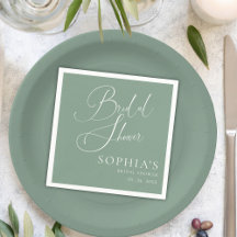 Sage Green Minimalist Calligraphy Vrijgezellenfees