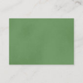Sage Green Minimalist Diaper Raffle Enclosure Kaar Informatiekaartje (Achterkant)
