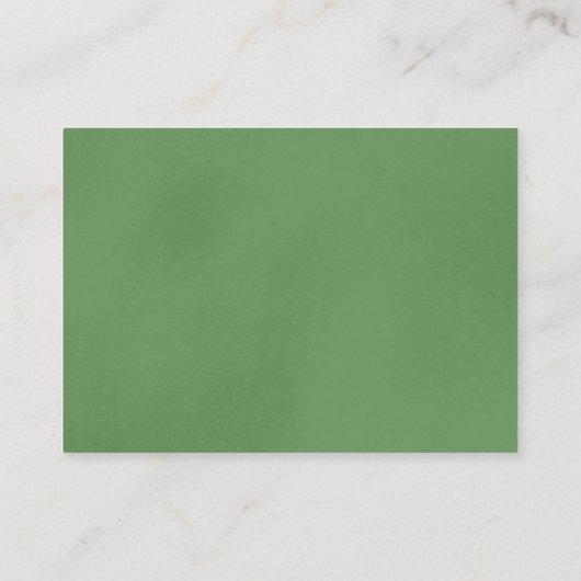 Sage Green Minimalist Diaper Raffle Enclosure Kaar Informatiekaartje (Achterkant)