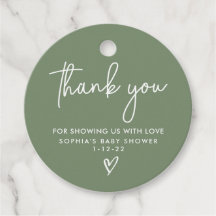 Sage Green Minimalist Modern Boho Baby shower