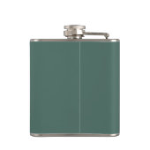 Sage Green Minimalist Modern Monogram Naam Heupfles (Achterkant)