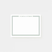 Sage Green Minimalist Monogram Post-it® Notes (Voorkant)