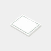 Sage Green Minimalist Monogram Post-it® Notes (Schuin)