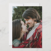 Sage Green Minimalist Photo New Plan Wedding Aankondiging (Achterkant)