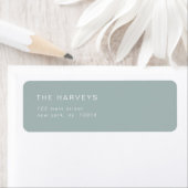 Sage Green minimalist Return Address Label (Insitu)