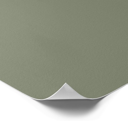 Sage Green Minimalist Weddenschap Welkomstbord Poster (Hoek)