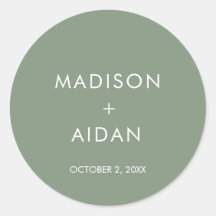 Sage Green Minimalist Wedding Favors