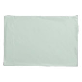 Sage Green Minimalistisch Kussensloop (Achterkant)