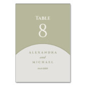 Sage Green minimalistische Japanse bruiloft Kaart (Voorkant)