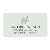 Sage Green Minimalistische verzending voor kleine  Etiket (Voorkant)