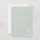 Sage Green, minimalistische weddenschappen Kaart (Voorkant)
