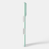 Sage Green Mint Stripes Monogram Classic Font Case-Mate iPhone Case (Achterkant / Rechts)