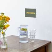 Sage GREEN Modern Bold EDITABLE Folie Afdrukken (Laag (Keuken))