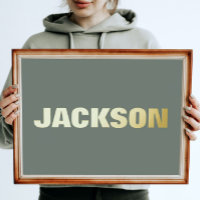 Sage GREEN Modern Bold EDITABLE