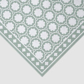 Sage Green Modern Bone Inlay Decoupage Paper Tissuepapier (Detail)