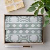 Sage Green Modern Bone Inlay Decoupage Paper Tissuepapier (Geschenk)