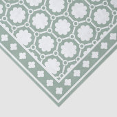 Sage Green Modern Bone Inlay Decoupage Paper Tissuepapier (Detail)