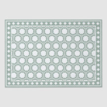 Sage Green Modern Bone Inlay Decoupage Paper