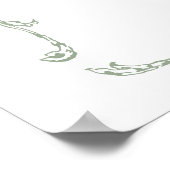 Sage Green Modern Classic French Wedding Welcome Poster (Hoek)