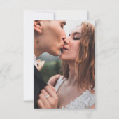 Sage Green Modern Classy Luxe QR-code Trouwen RSVP Kaartje (Achterkant)