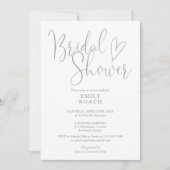 Sage Green Modern Elegant Script Vrijgezellenfeest Kaart (Voorkant)