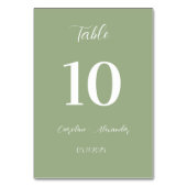 Sage Green Modern Elegant Unique Wedding Kaart (Voorkant)