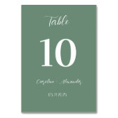 Sage Green Modern Elegant Unique Wedding Kaart (Voorkant)