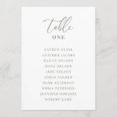 Sage Green Modern Elegante Trouwtafel Zitplaats Ka (Voorkant)