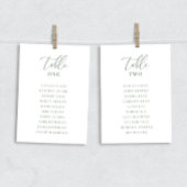 Sage Green Modern Elegante Trouwtafel Zitplaats Ka