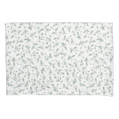 Sage Green Modern Farmhouse Daisy Buds Pattern Kussensloop (Voorkant)