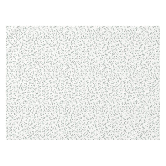 Sage Green Modern Farmhouse Daisy Buds Pattern Tafelkleed (Voorkant (Horizontaal))