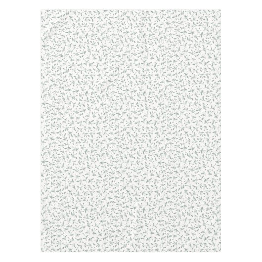 Sage Green Modern Farmhouse Daisy Buds Pattern Tafelkleed (Voorkant)