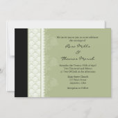 Sage Green Modern Magnetic Wedding Invitation Magnetische Uitnodiging (Voorkant)