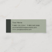 Sage Green Modern Mini Visitekaartje (Achterkant)