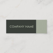 Sage Green Modern Mini Visitekaartje (Voorkant)