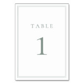 Sage Green Modern Minimalist Wedding Kaart (Achterkant)